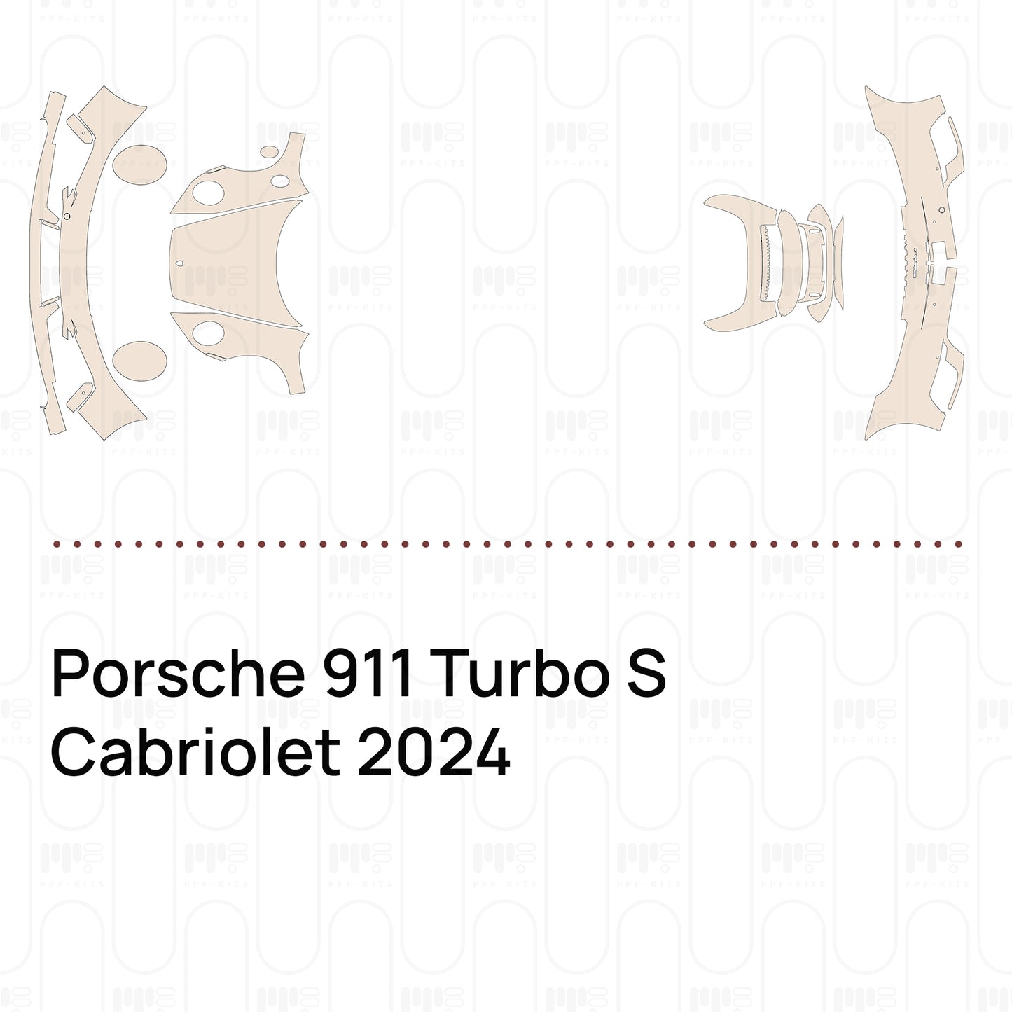 PPF prédécoupé Porsche 911 Turbo S Cabriolet 2024