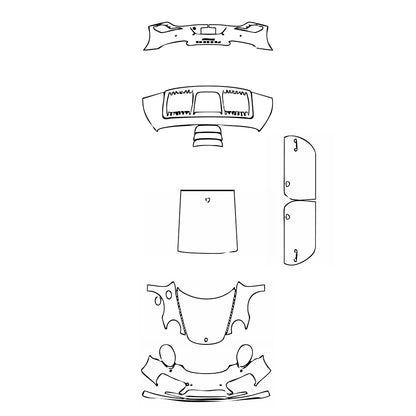Pre-Cut PPF Porsche 911 Turbo S Coupe 2017 - PPF-Kits