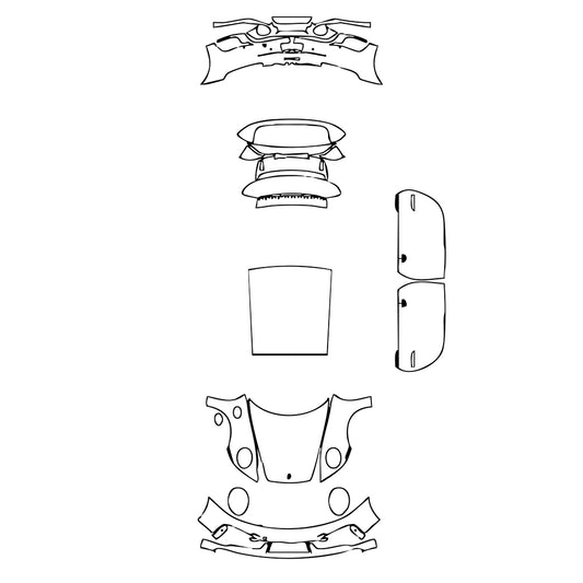 Pre-Cut PPF Porsche 911 Turbo S Coupe 2022 - PPF-Kits