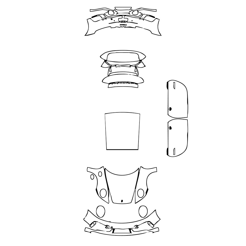 Pre-Cut PPF Porsche 911 Turbo S Coupe 2023 - PPF-Kits