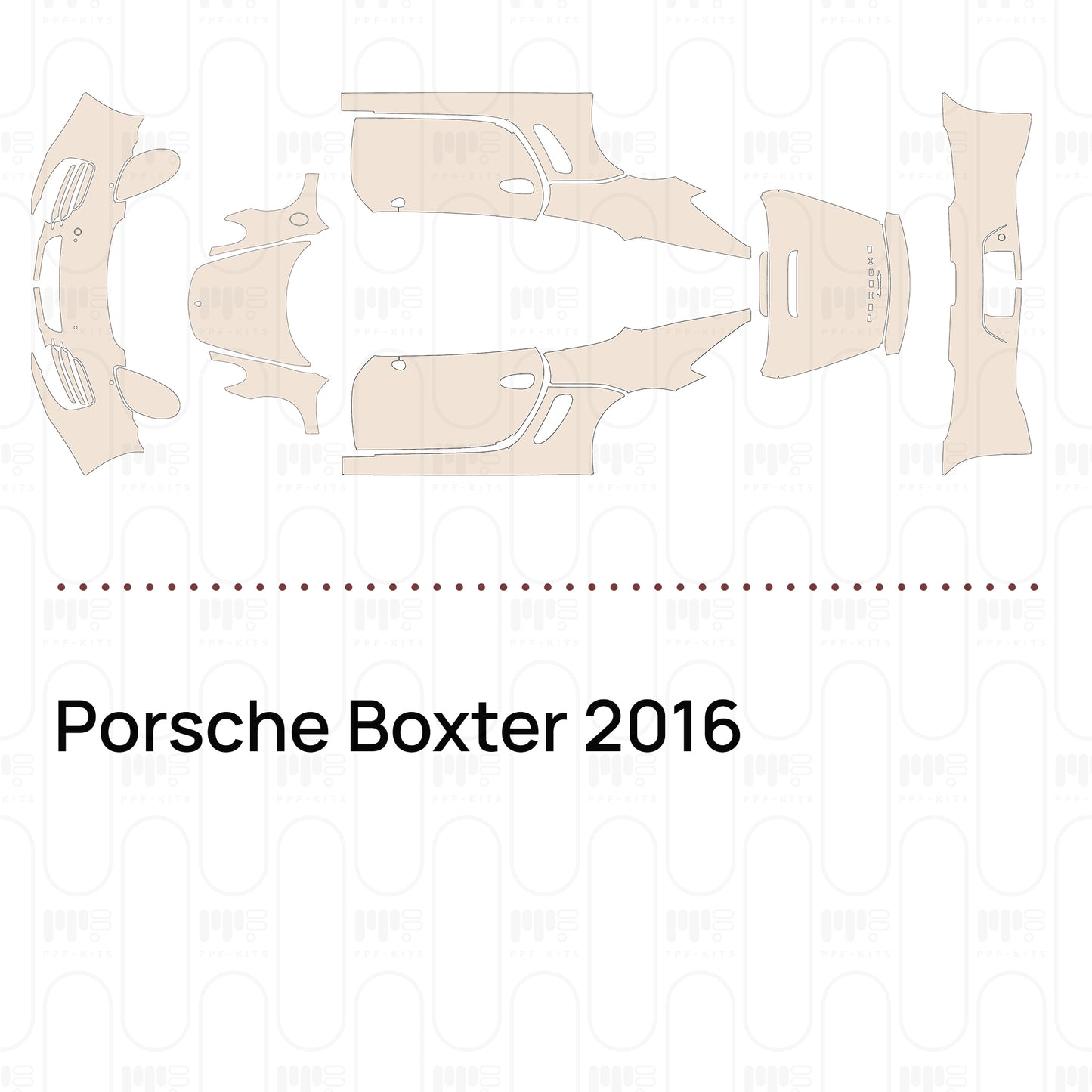 PPF prédécoupé Porsche Boxter 2016