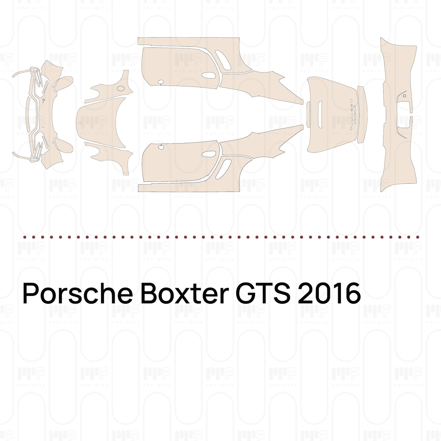 PPF prédécoupé Porsche Boxter GTS 2016