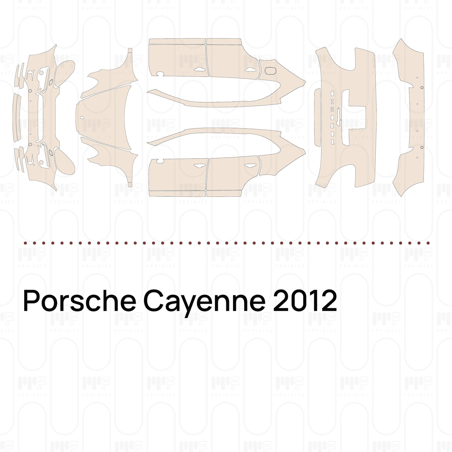 PPF prédécoupé Porsche Cayenne 2012