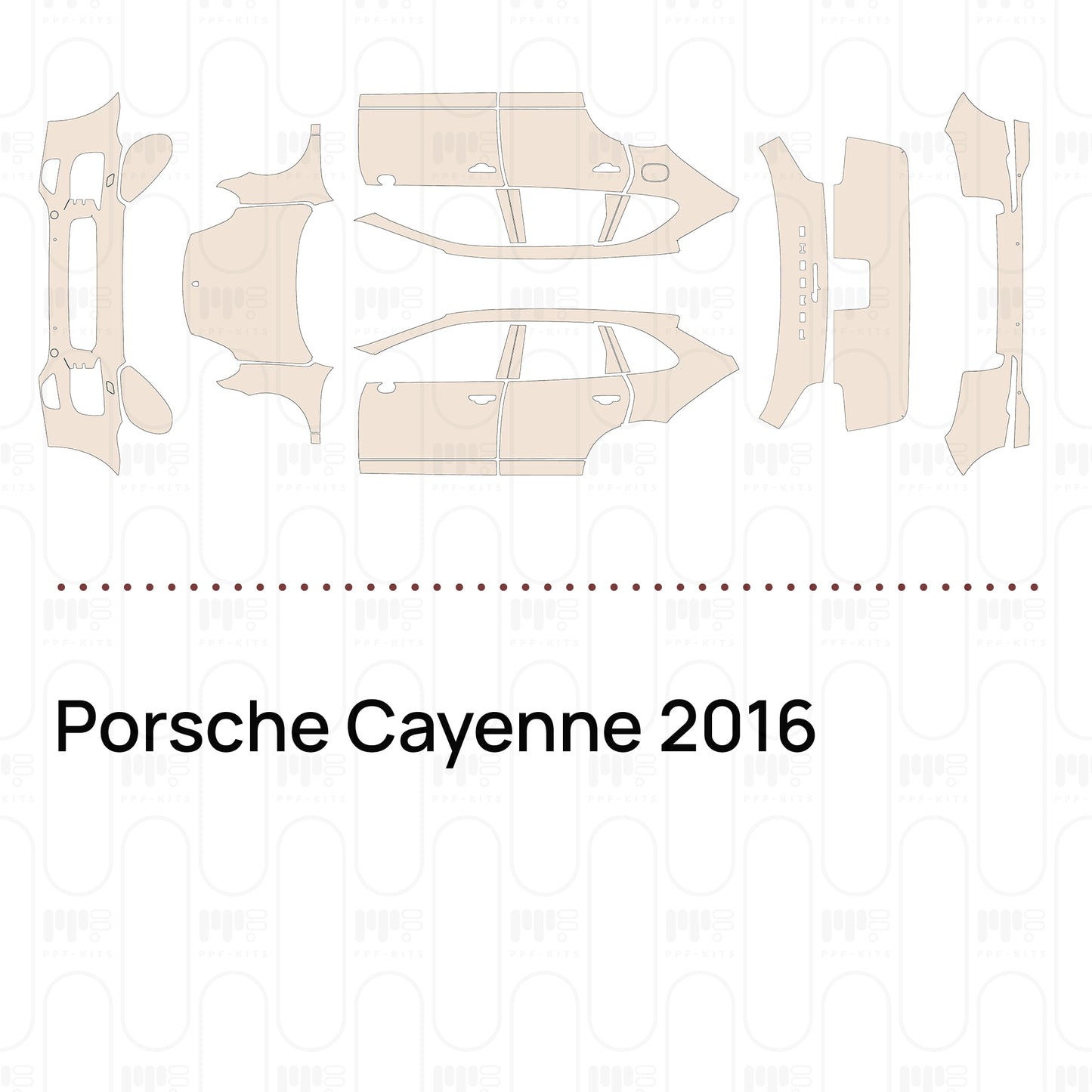 PPF prédécoupé Porsche Cayenne 2016