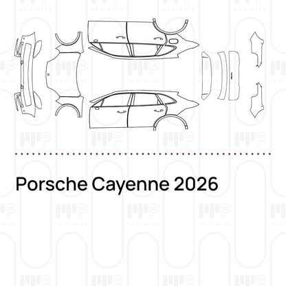 PPF prédécoupé Porsche Cayenne 2026