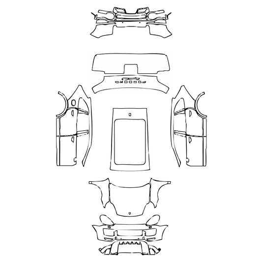 Pre-Cut PPF Porsche Cayenne Cayenne GTS 2015 - PPF-Kits