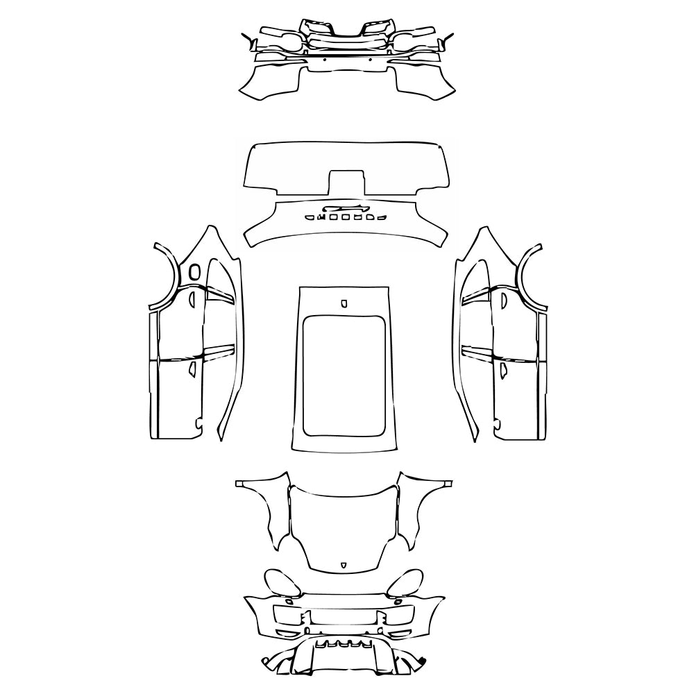 Pre-Cut PPF Porsche Cayenne Cayenne GTS 2017 - PPF-Kits