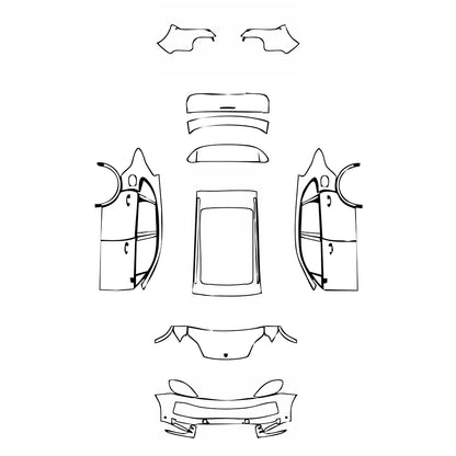 Pre-Cut PPF Porsche Cayenne Cayenne S E-Hybrid 2024 - PPF-Kits