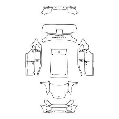 Pre-Cut PPF Porsche Cayenne Cayenne Turbo 2015 - PPF-Kits