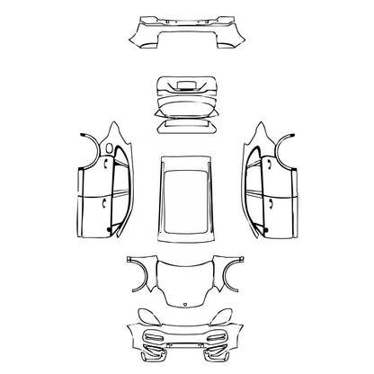 Pre-Cut PPF Porsche Cayenne Cayenne Turbo 2022 - PPF-Kits