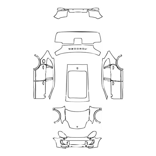 Pre-Cut PPF Porsche Cayenne Cayenne Turbo S 2016 - PPF-Kits