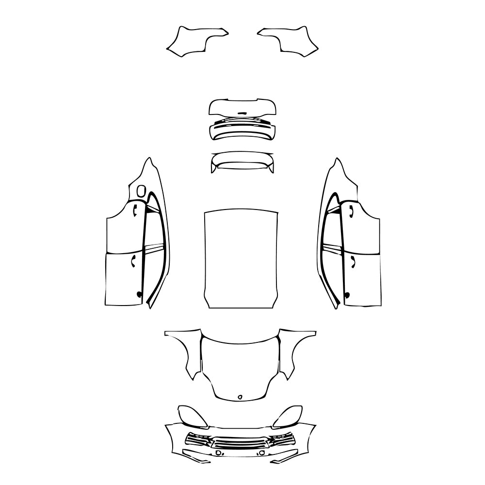 Pre-Cut PPF Porsche Cayenne Coupe Cayenne Coupe 2020 - PPF-Kits