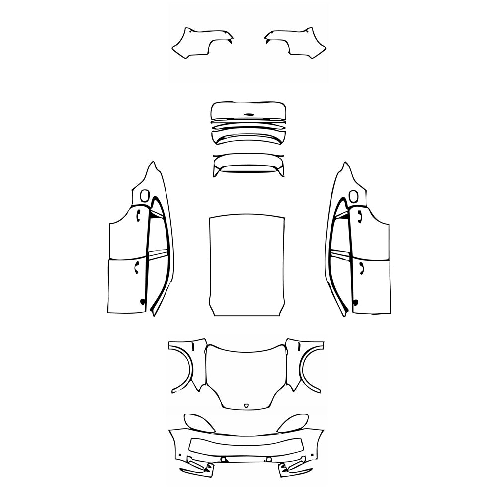 Pre-Cut PPF Porsche Cayenne Coupe Cayenne E-Hybrid Coupe 2024 - PPF-Kits