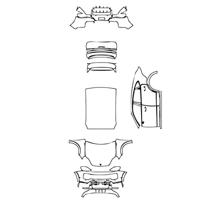 Pre-Cut PPF Porsche Cayenne Coupe Cayenne GTS Coupe 2024 - PPF-Kits