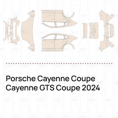 PPF prédécoupé Porsche Cayenne Coupe Cayenne GTS Coupe 2024