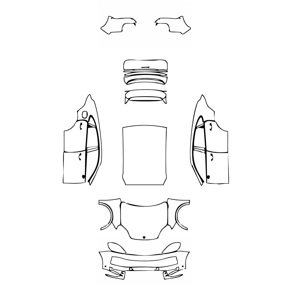 Pre-Cut PPF Porsche Cayenne Coupe Cayenne S Coupe 2024 - PPF-Kits