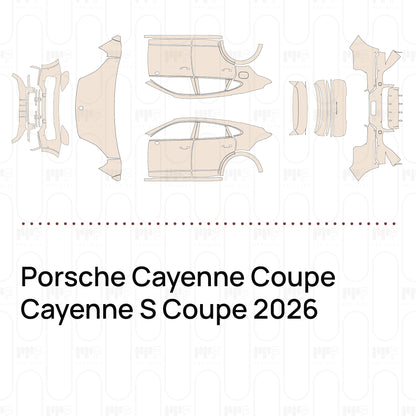 PPF prédécoupé Porsche Cayenne Coupe Cayenne S Coupe 2026