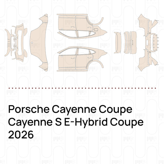 PPF prédécoupé Porsche Cayenne Coupe Cayenne S E-Hybrid Coupe 2026