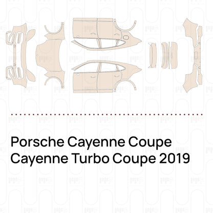 PPF prédécoupé Porsche Cayenne Coupe Cayenne Turbo Coupe 2019