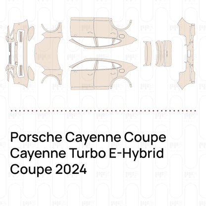 PPF prédécoupé Porsche Cayenne Coupe Cayenne Turbo E-Hybrid Coupe 2024