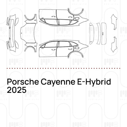 PPF prédécoupé Porsche Cayenne E-Hybrid 2025