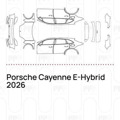 PPF prédécoupé Porsche Cayenne E-Hybrid 2026