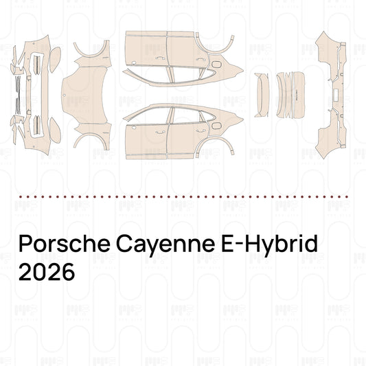 PPF prédécoupé Porsche Cayenne E-Hybrid 2026