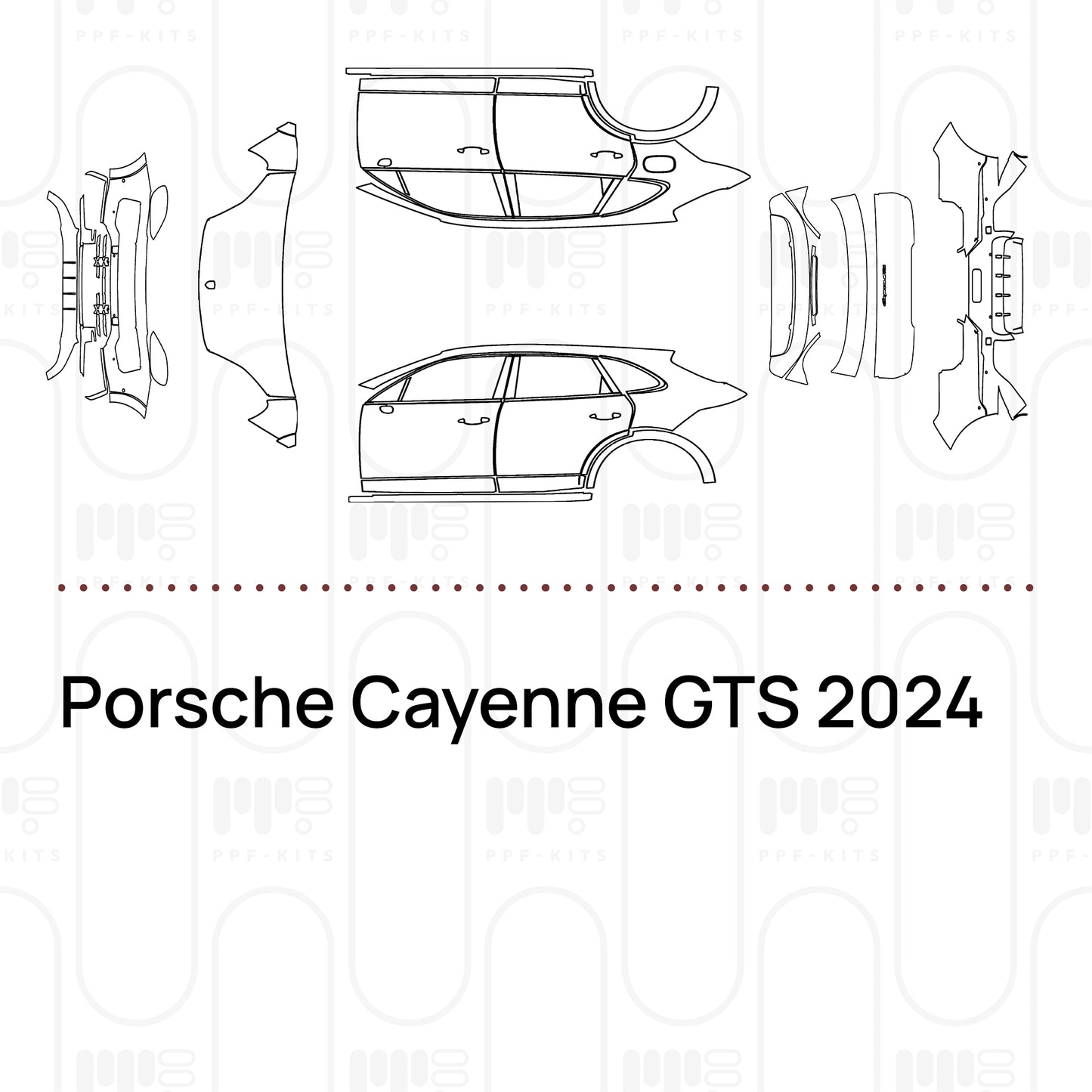 PPF prédécoupé Porsche Cayenne GTS 2024