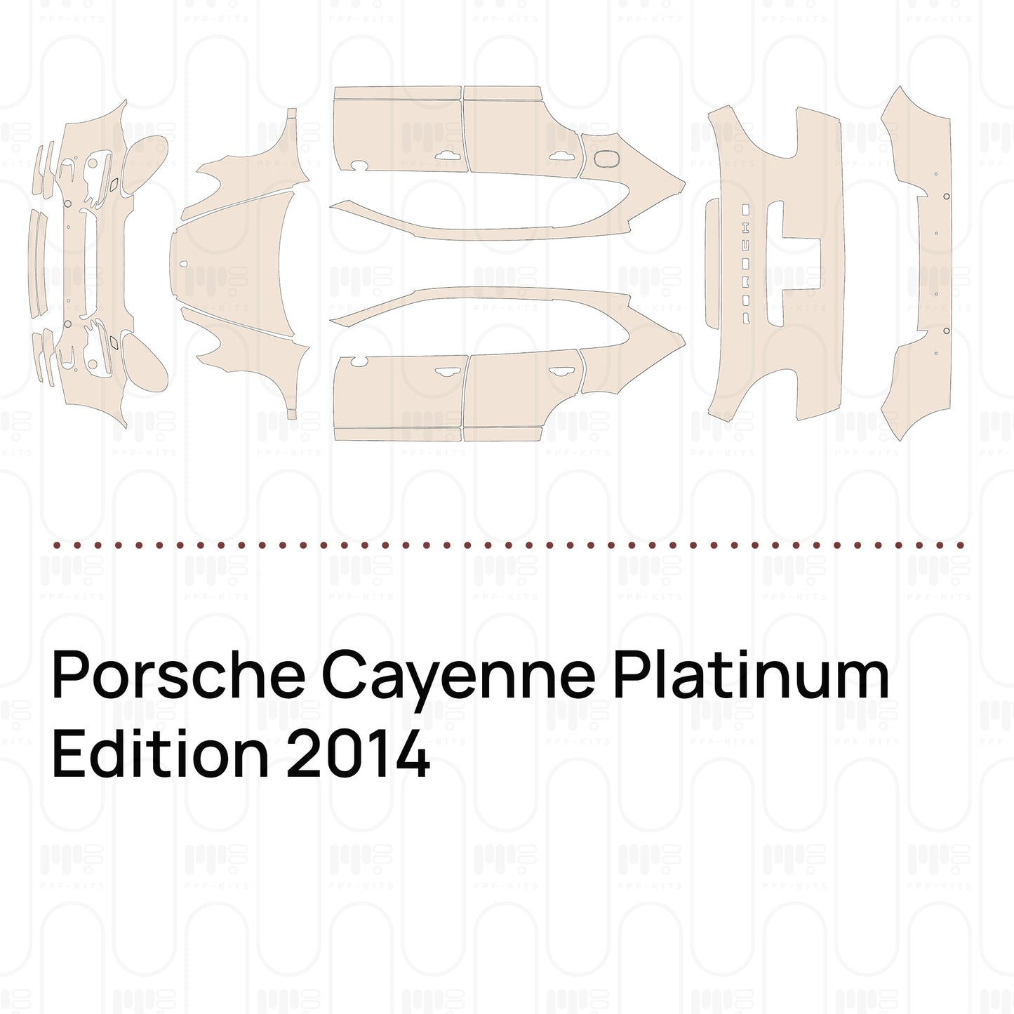 PPF prédécoupé Porsche Cayenne Platinum Edition 2014