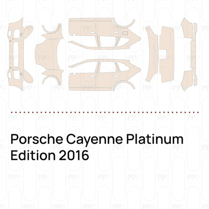 PPF prédécoupé Porsche Cayenne Platinum Edition 2016