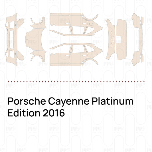 PPF prédécoupé Porsche Cayenne Platinum Edition 2016