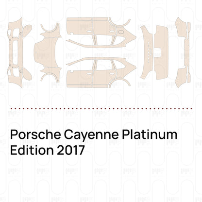 PPF prédécoupé Porsche Cayenne Platinum Edition 2017