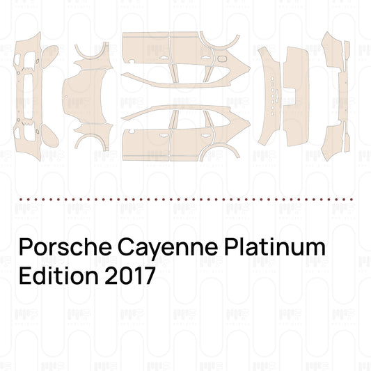 PPF prédécoupé Porsche Cayenne Platinum Edition 2017