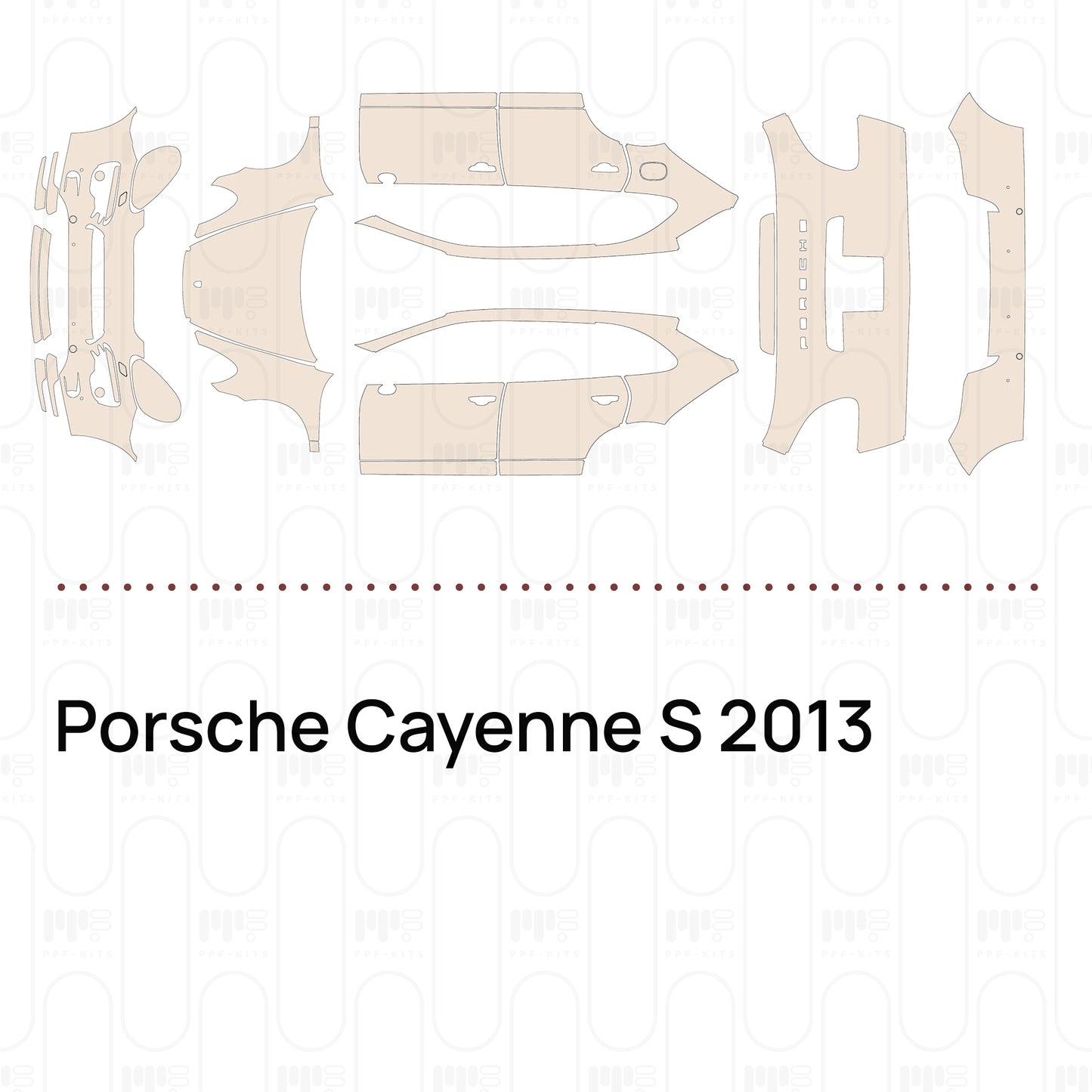 PPF prédécoupé Porsche Cayenne S 2013