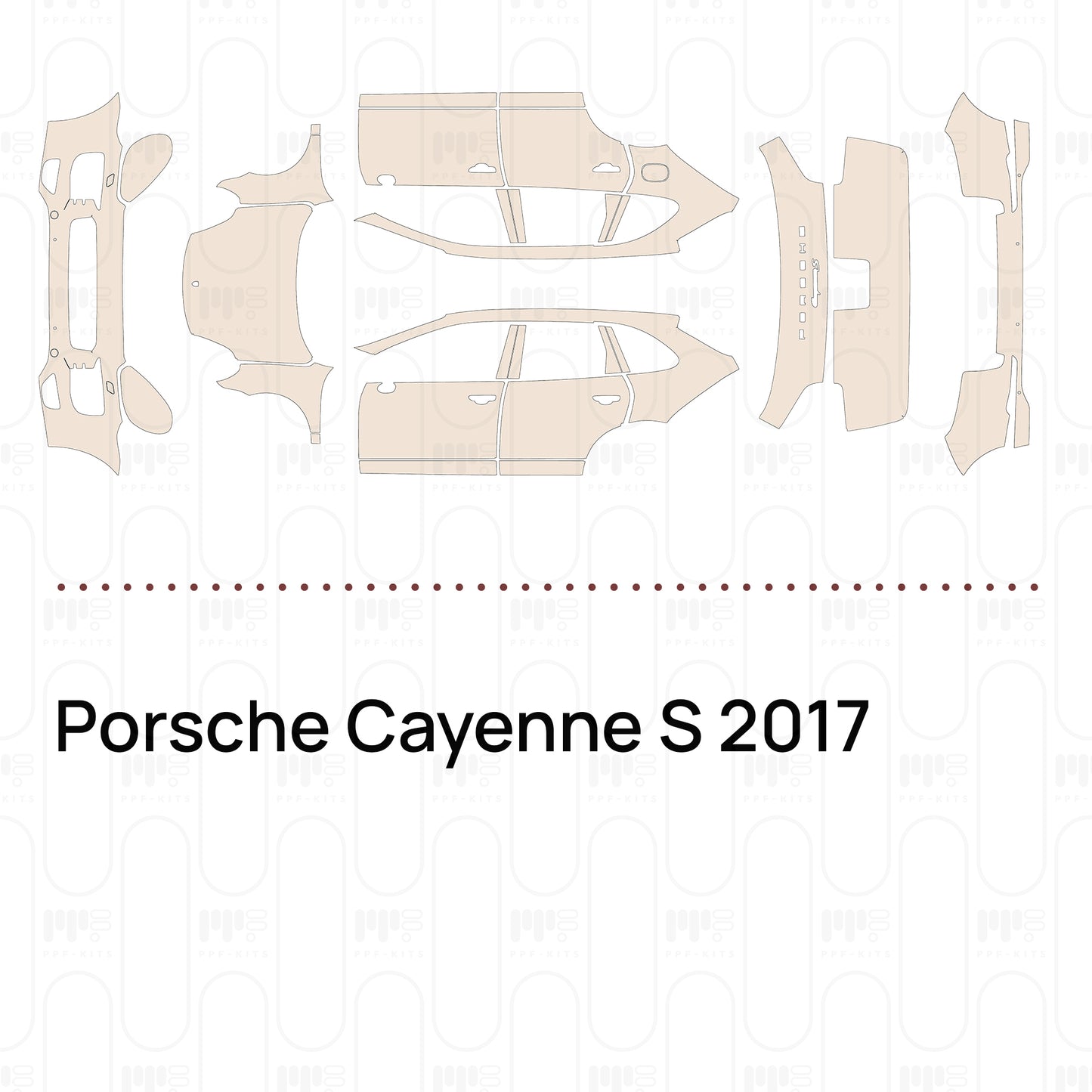 PPF prédécoupé Porsche Cayenne S 2017