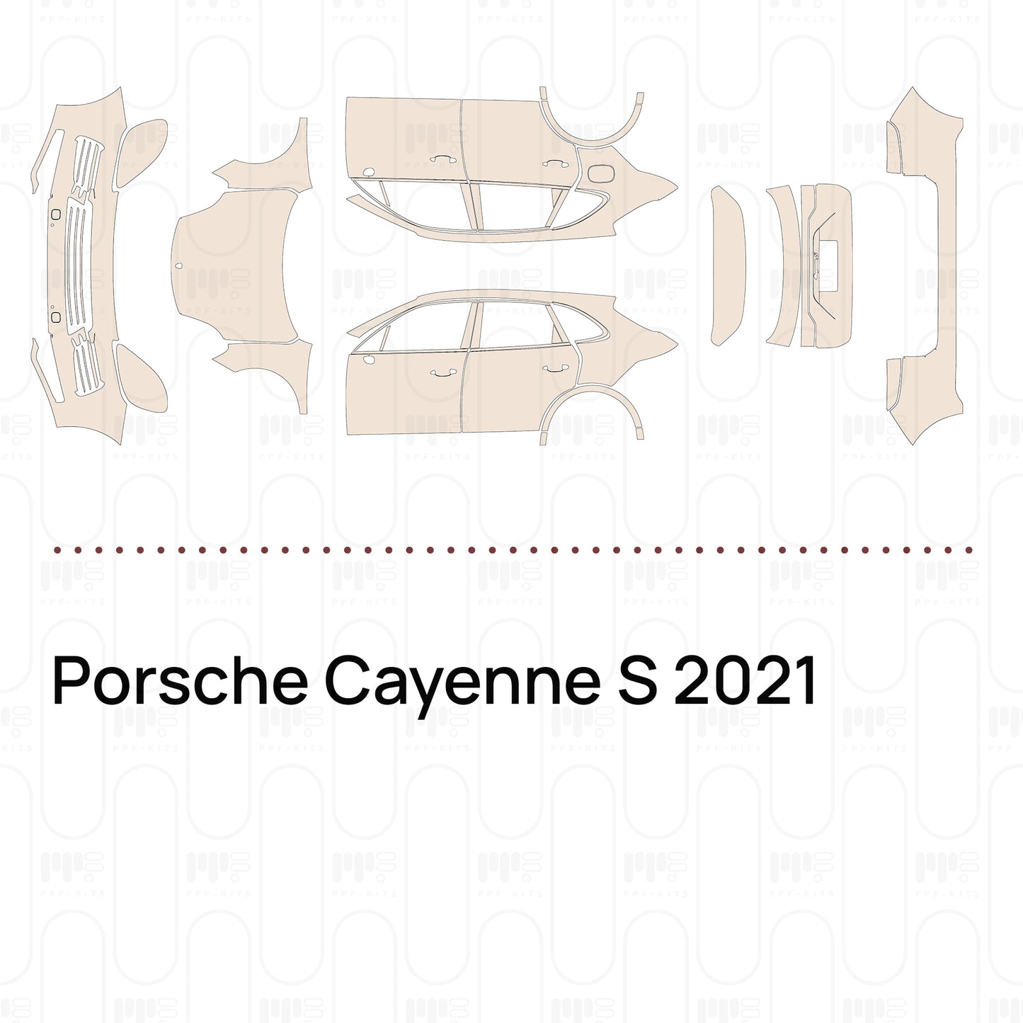 PPF prédécoupé Porsche Cayenne S 2021