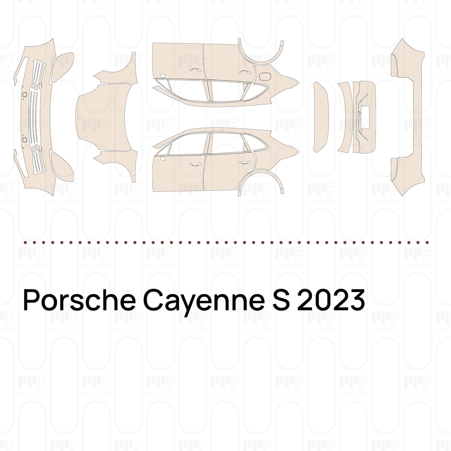 PPF prédécoupé Porsche Cayenne S 2023