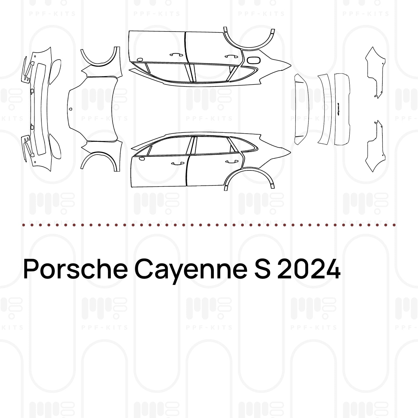 PPF prédécoupé Porsche Cayenne S 2024