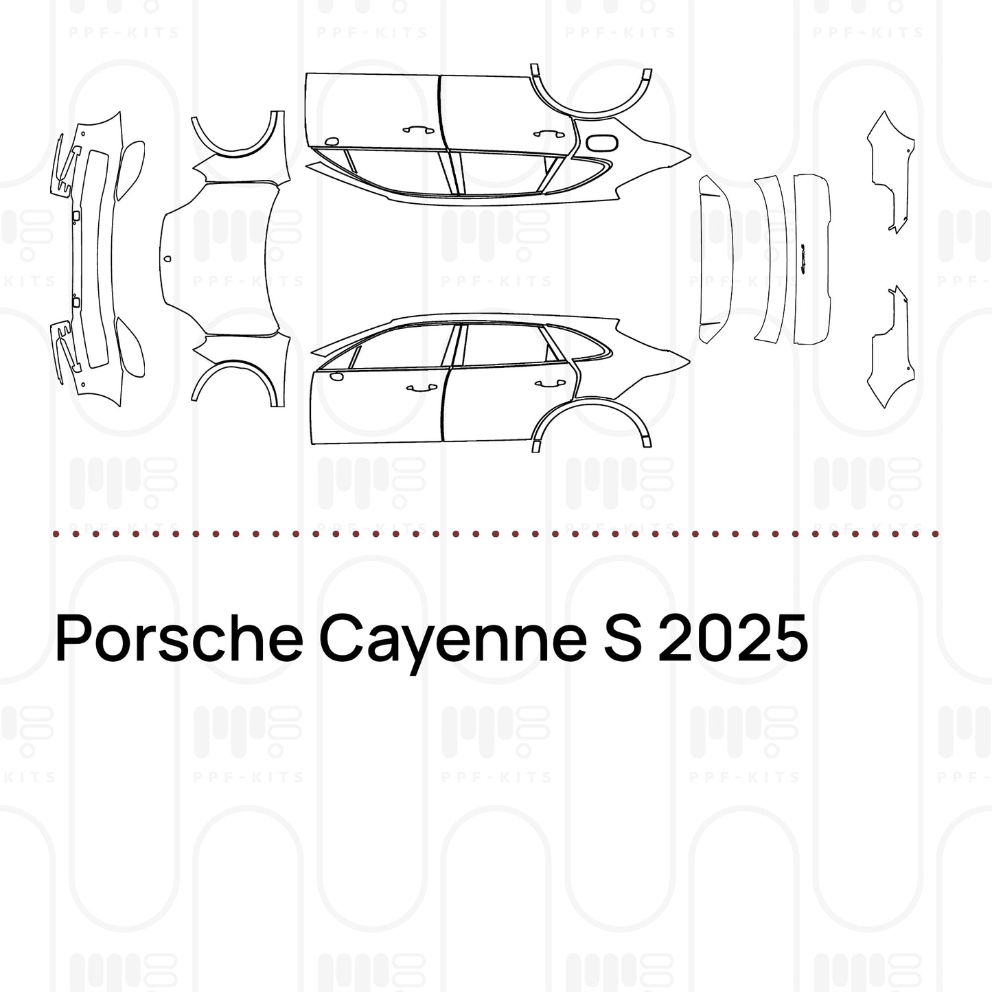 PPF prédécoupé Porsche Cayenne S 2025
