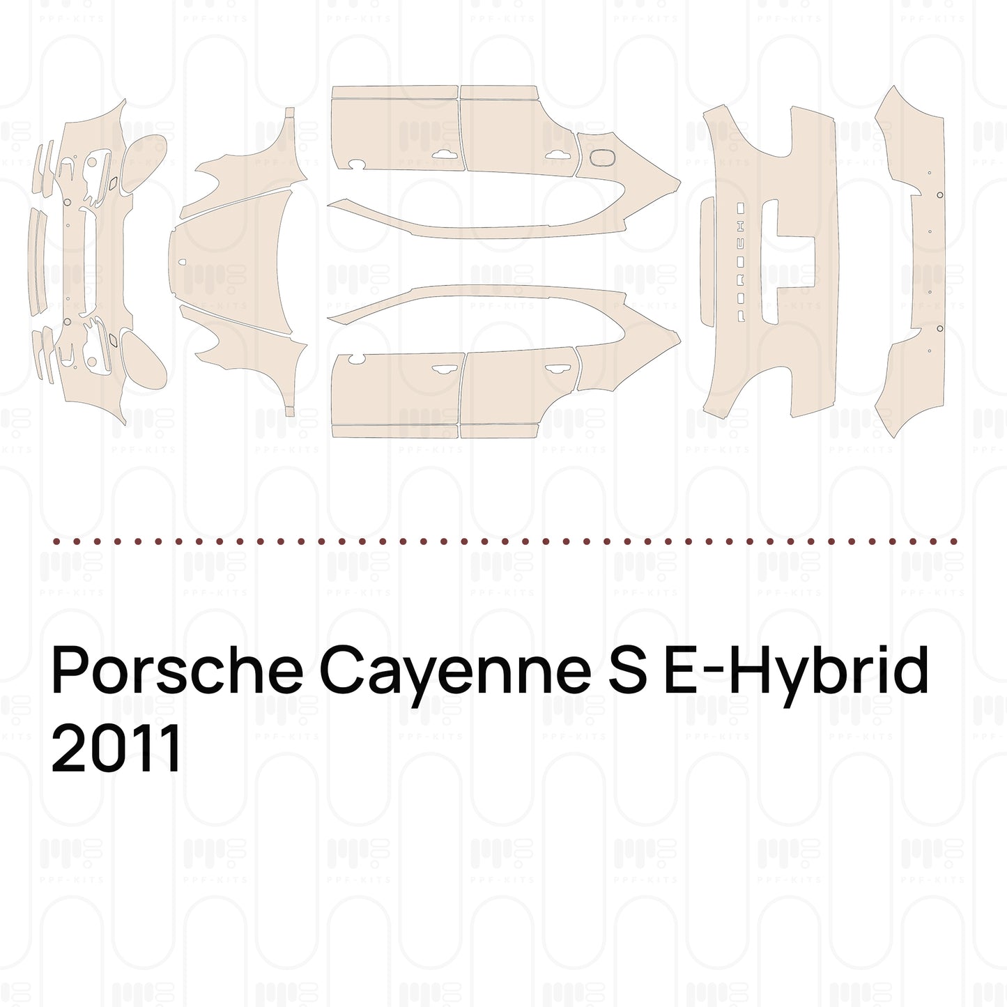 PPF prédécoupé Porsche Cayenne S E-Hybrid 2011