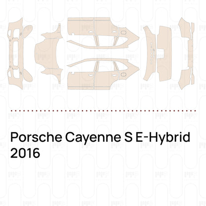 PPF prédécoupé Porsche Cayenne S E-Hybrid 2016