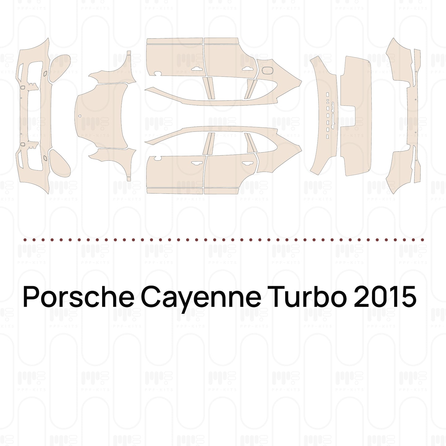 PPF prédécoupé Porsche Cayenne Turbo 2015