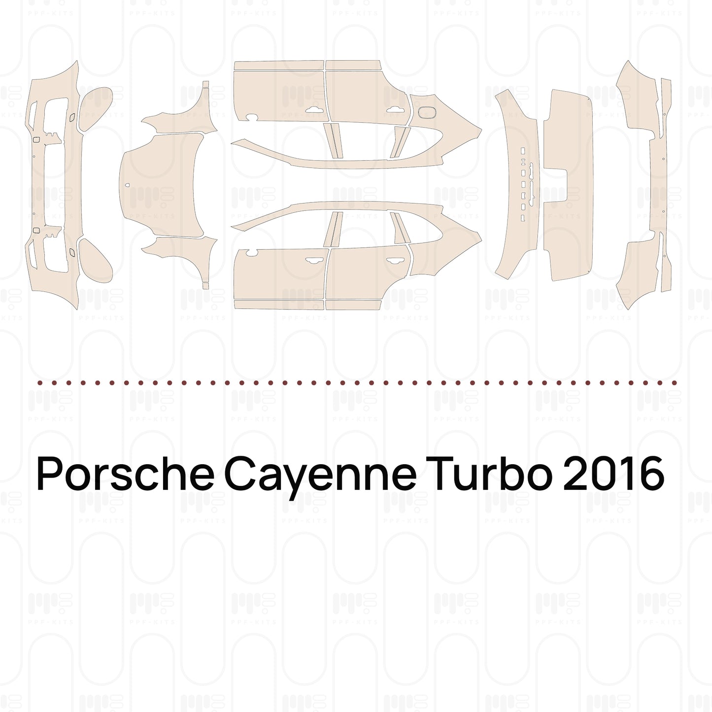 PPF prédécoupé Porsche Cayenne Turbo 2016