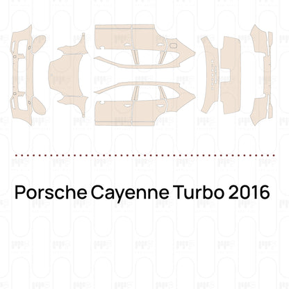 PPF prédécoupé Porsche Cayenne Turbo 2016