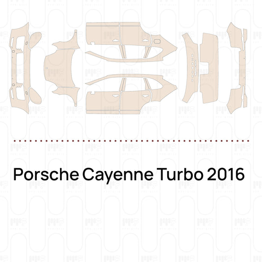 PPF prédécoupé Porsche Cayenne Turbo 2016
