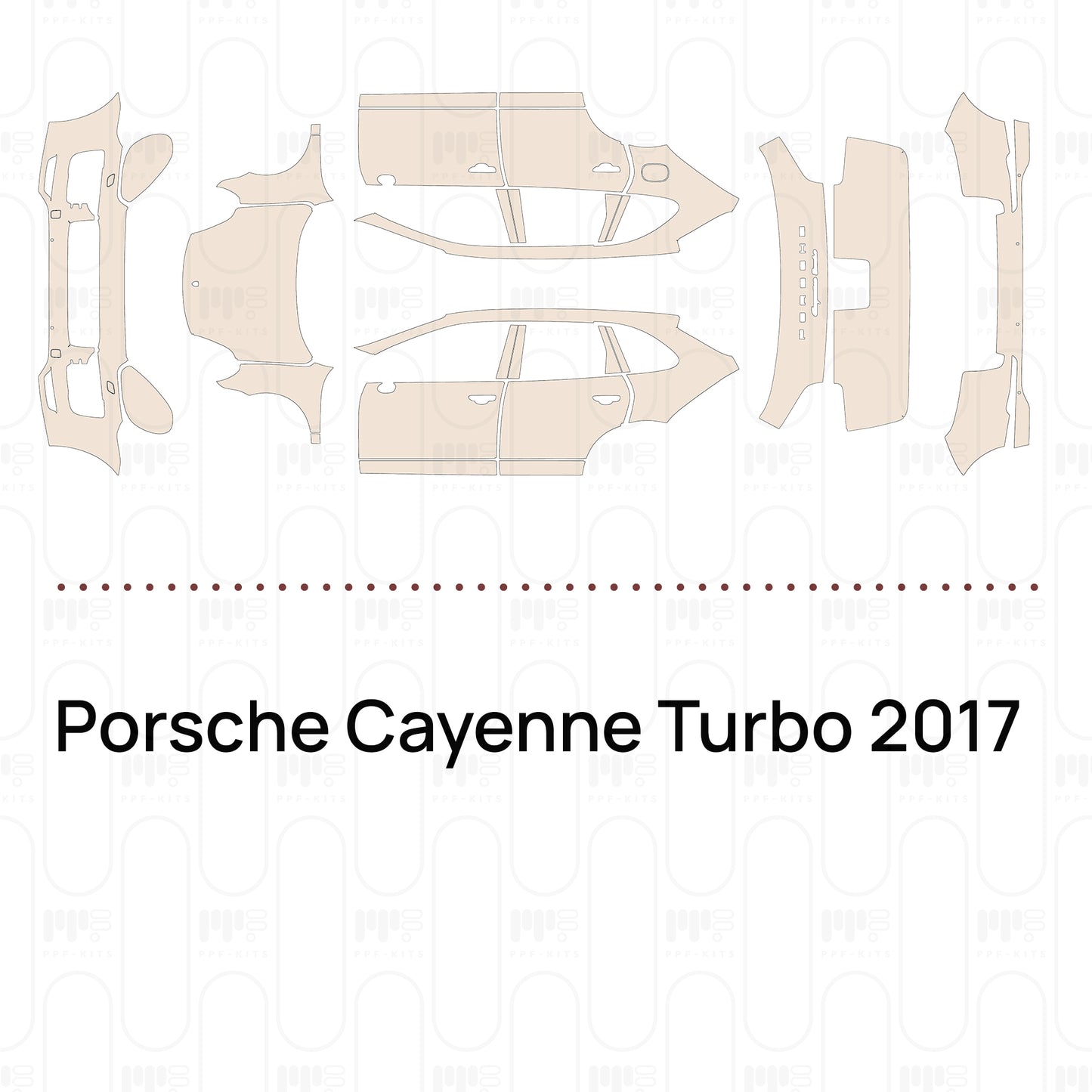 PPF prédécoupé Porsche Cayenne Turbo 2017