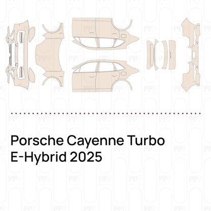 PPF prédécoupé Porsche Cayenne Turbo E-Hybrid 2025