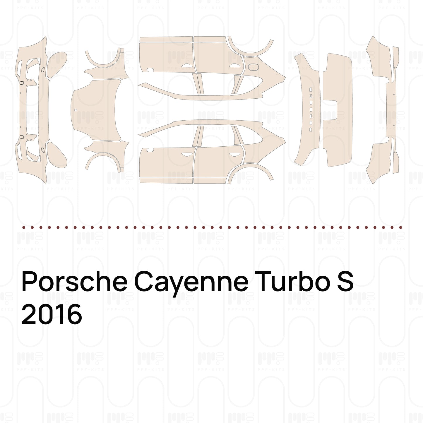 PPF prédécoupé Porsche Cayenne Turbo S 2016