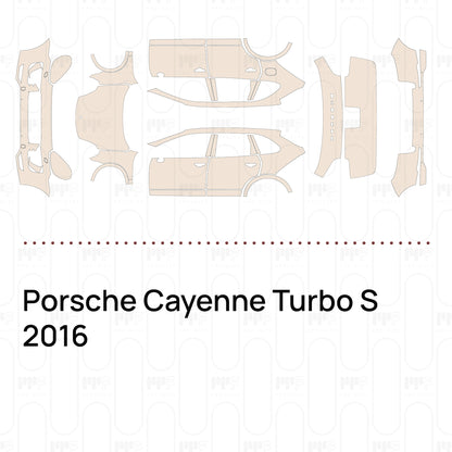 PPF prédécoupé Porsche Cayenne Turbo S 2016