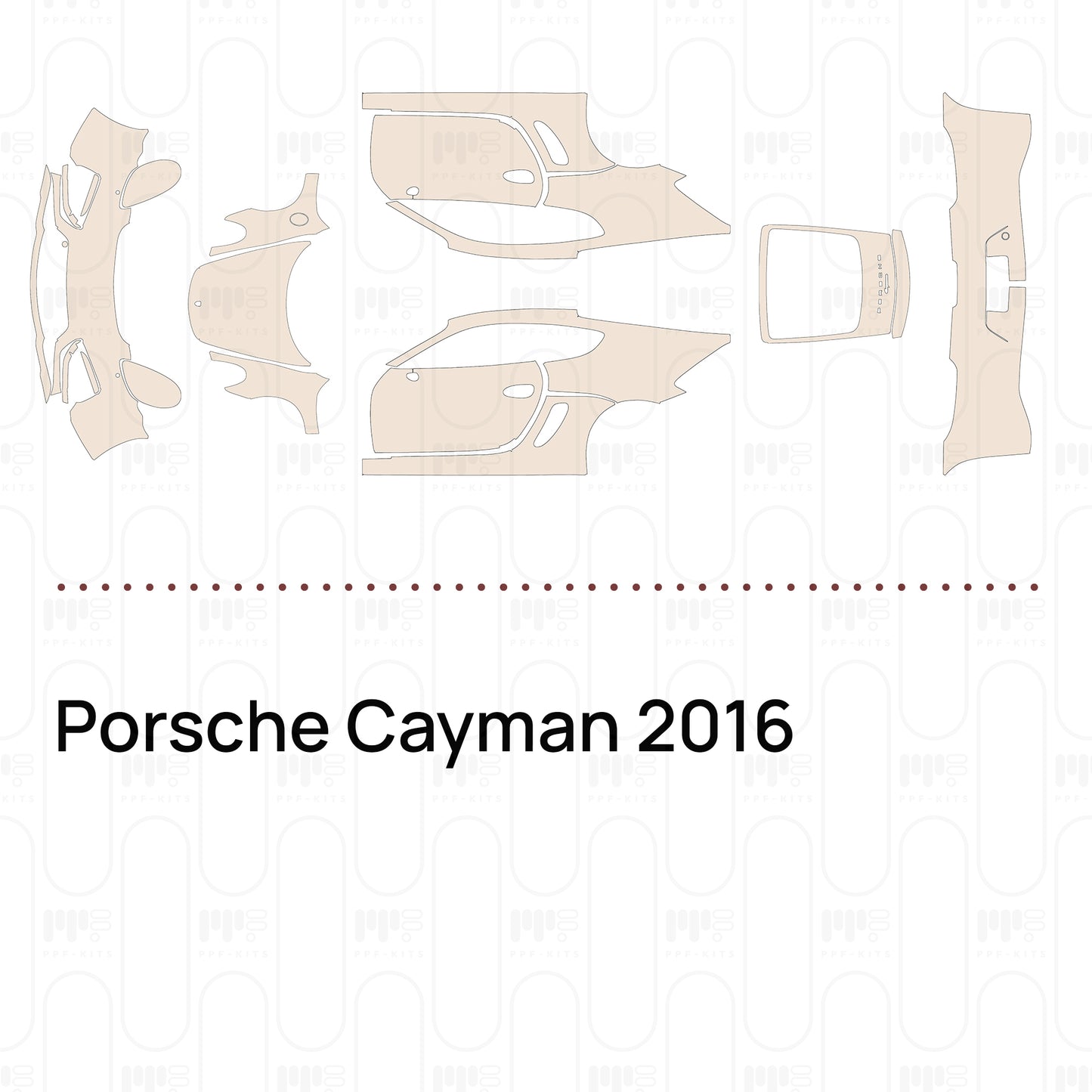 PPF prédécoupé Porsche Cayman 2016